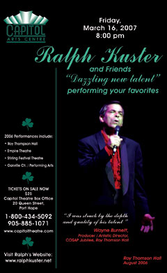 Ralph Kuster and Friends at Capitol Theatre poster